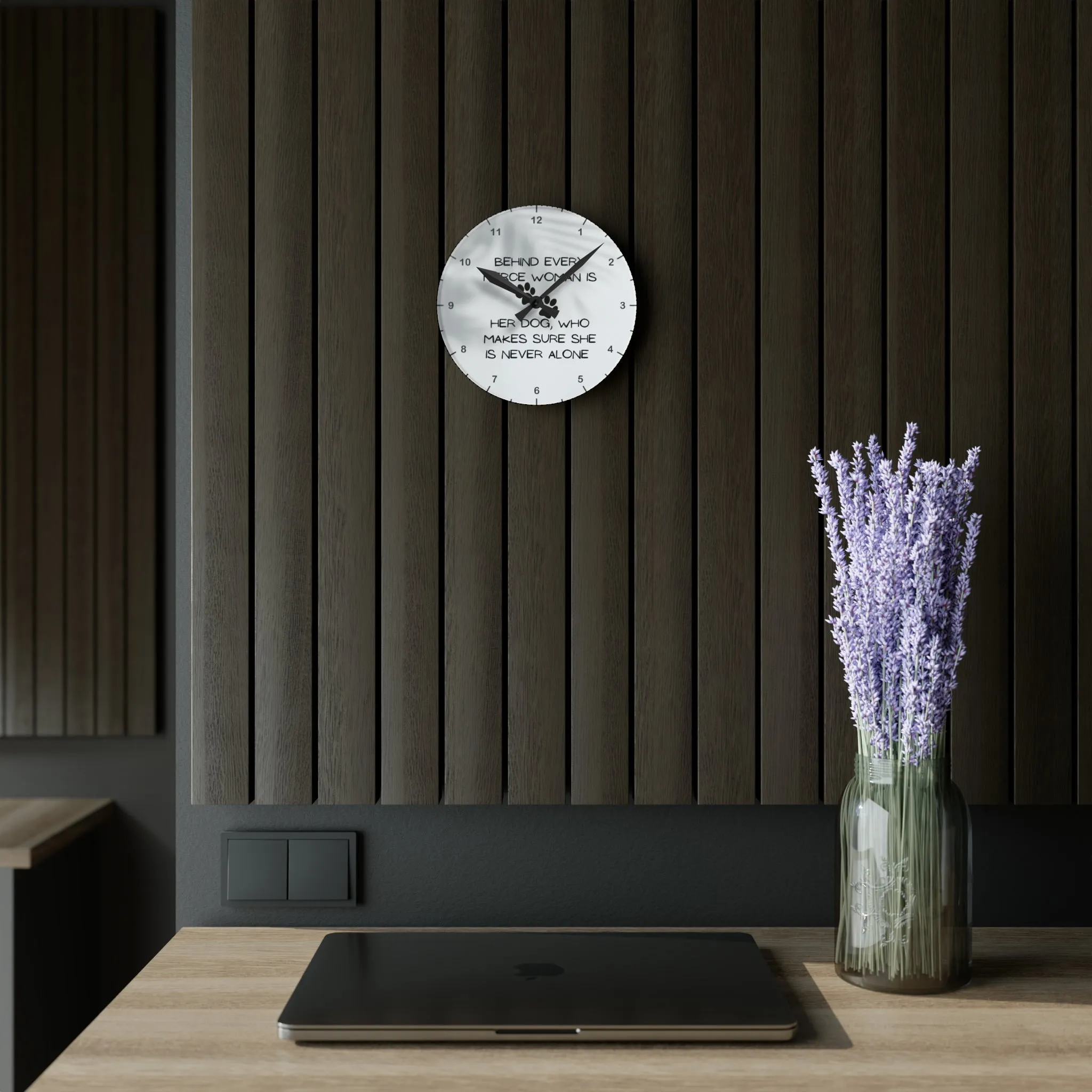 Never Alone Wall Clock