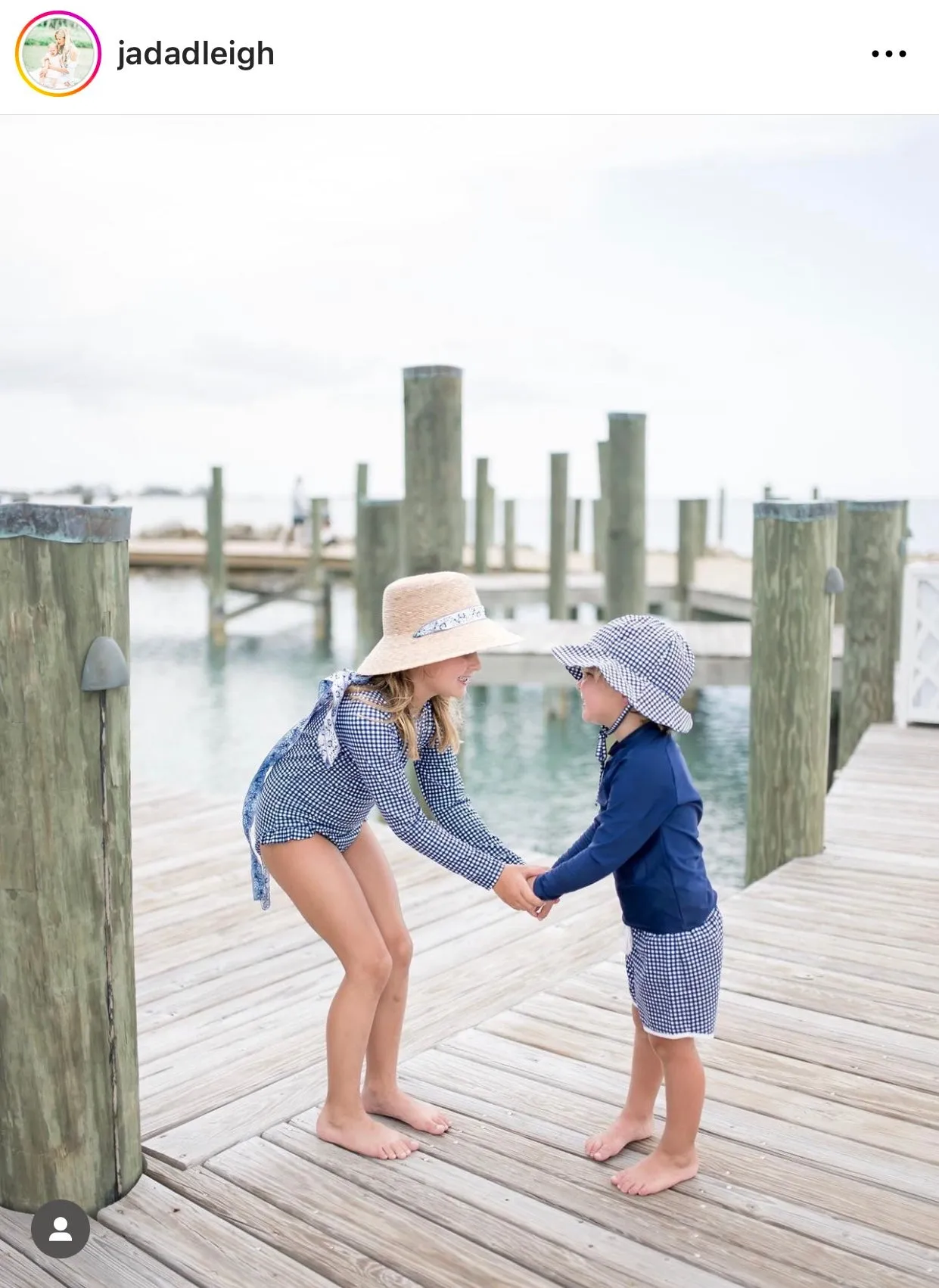 Palmetto Little Girl’s Hat - Long French Blue Grosgrain Ribbon