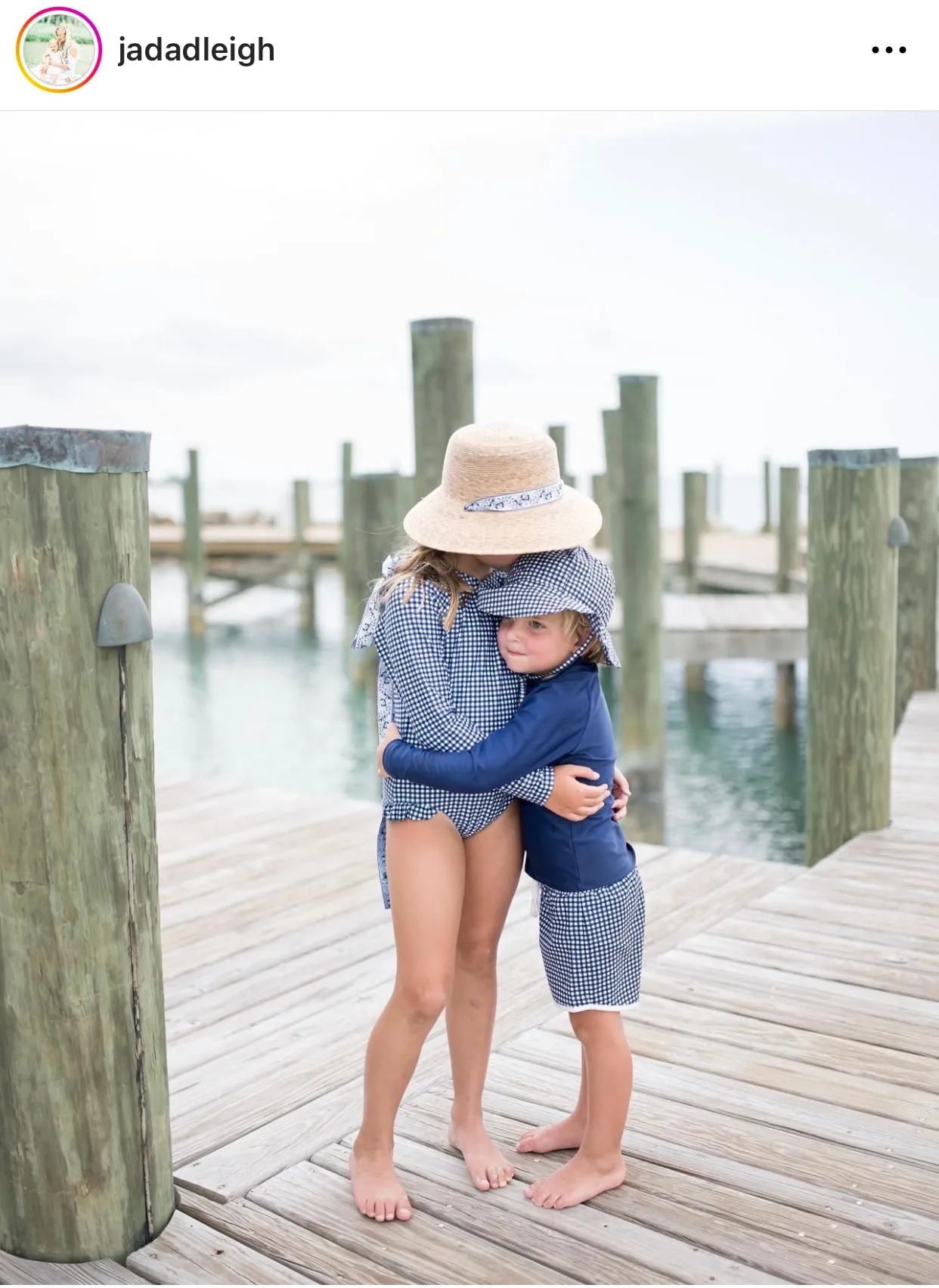 Palmetto Little Girl’s Hat - Long French Blue Grosgrain Ribbon