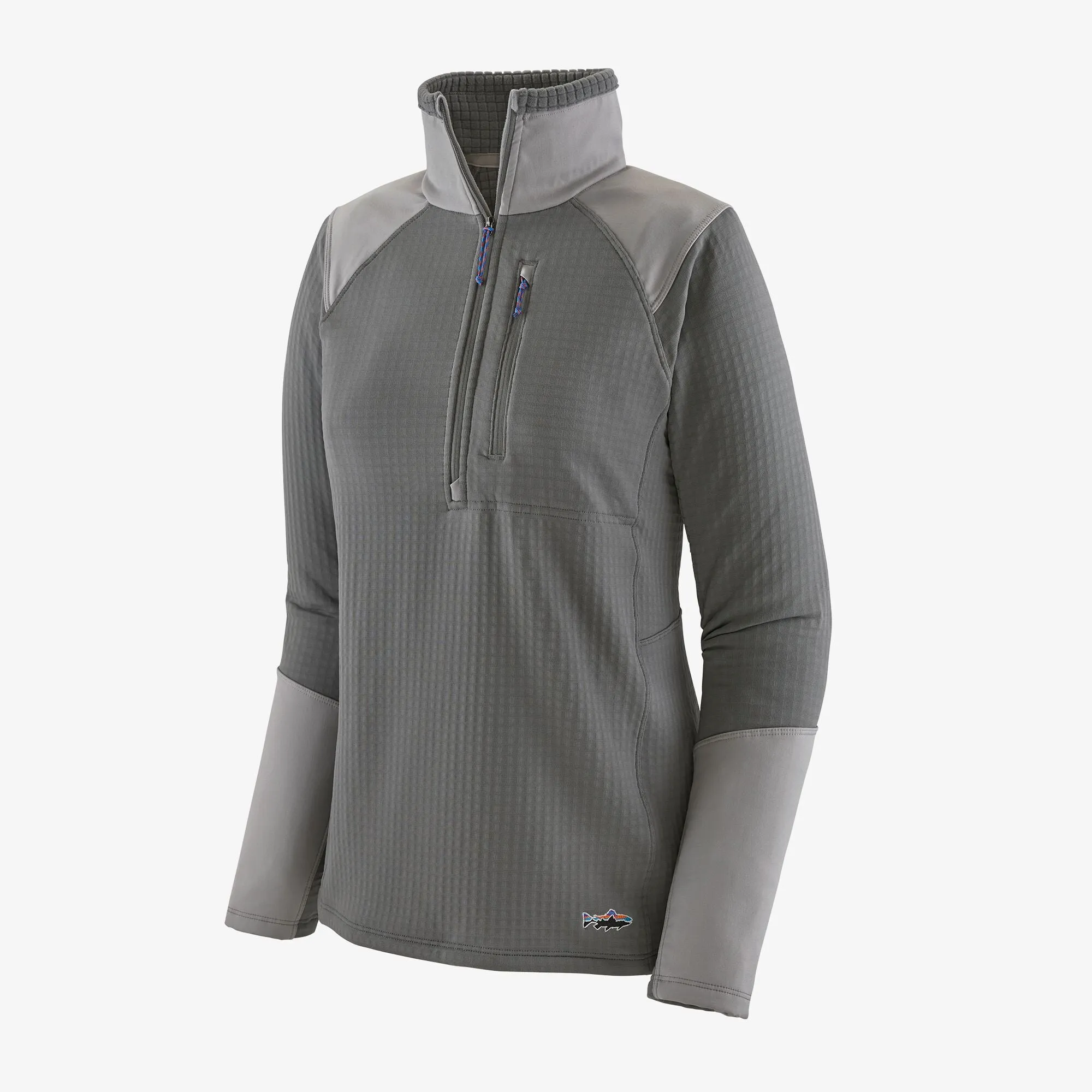 Patagonia W's L/S R1 Fitz Roy Trout 1/4 Zip