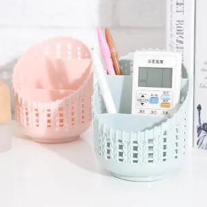 Plastic Desktop Organizer Storage Basket Finishing Box Cosmetics Debris Case Desk Storage Container