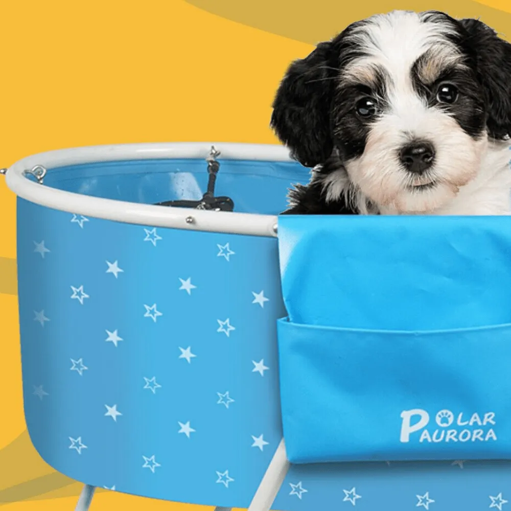 Portable Elevated Dog Grooming Bath Tub