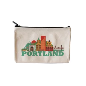 PORTLAND CITYSCAPE POUCH NATURAL