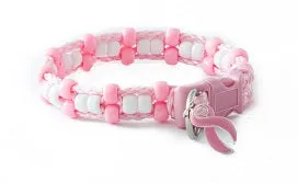 Pretty in Pink Beaded Dog Collar