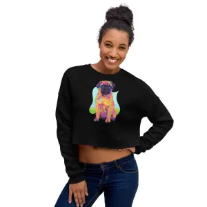 Pug Dog Crop Sweatshirt