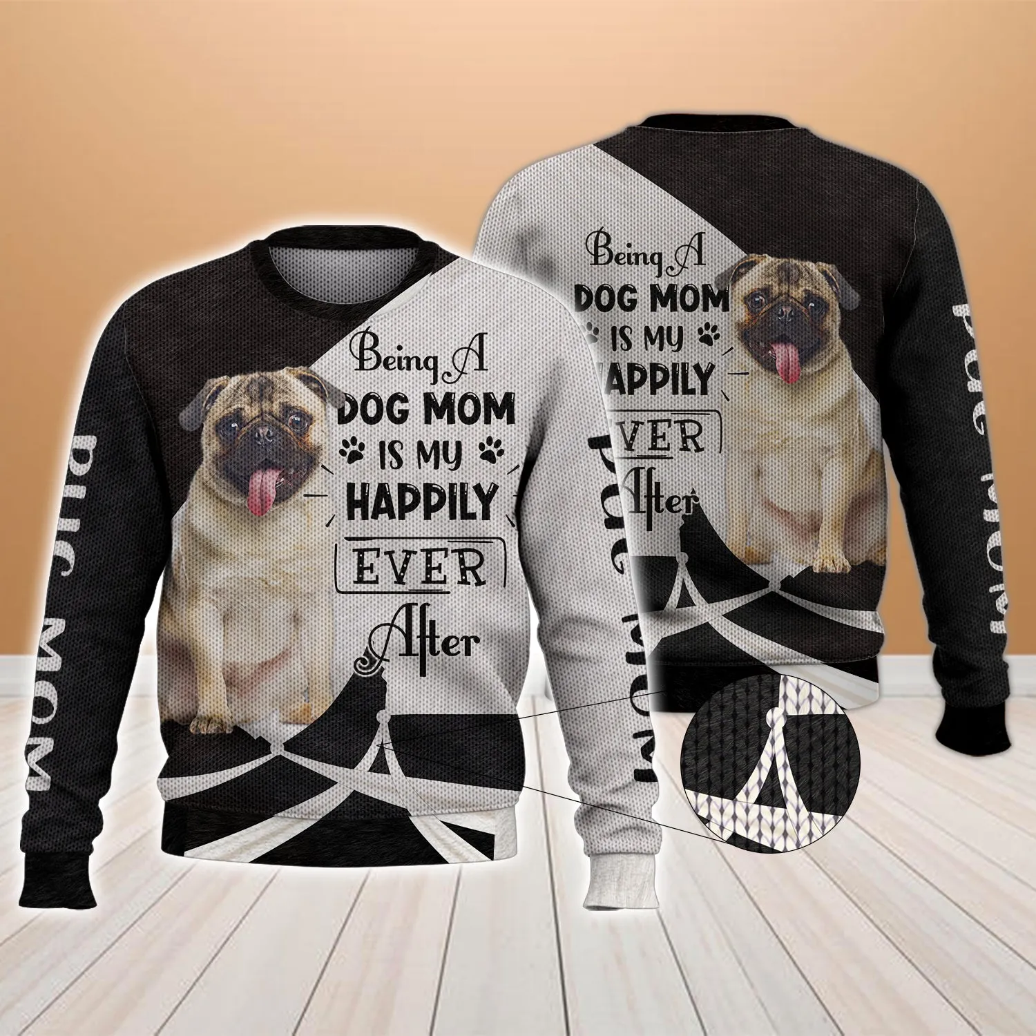 Pug Mom - 3D Full Print