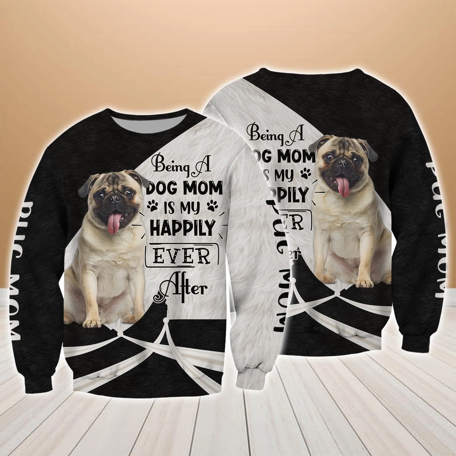 Pug Mom - 3D Full Print