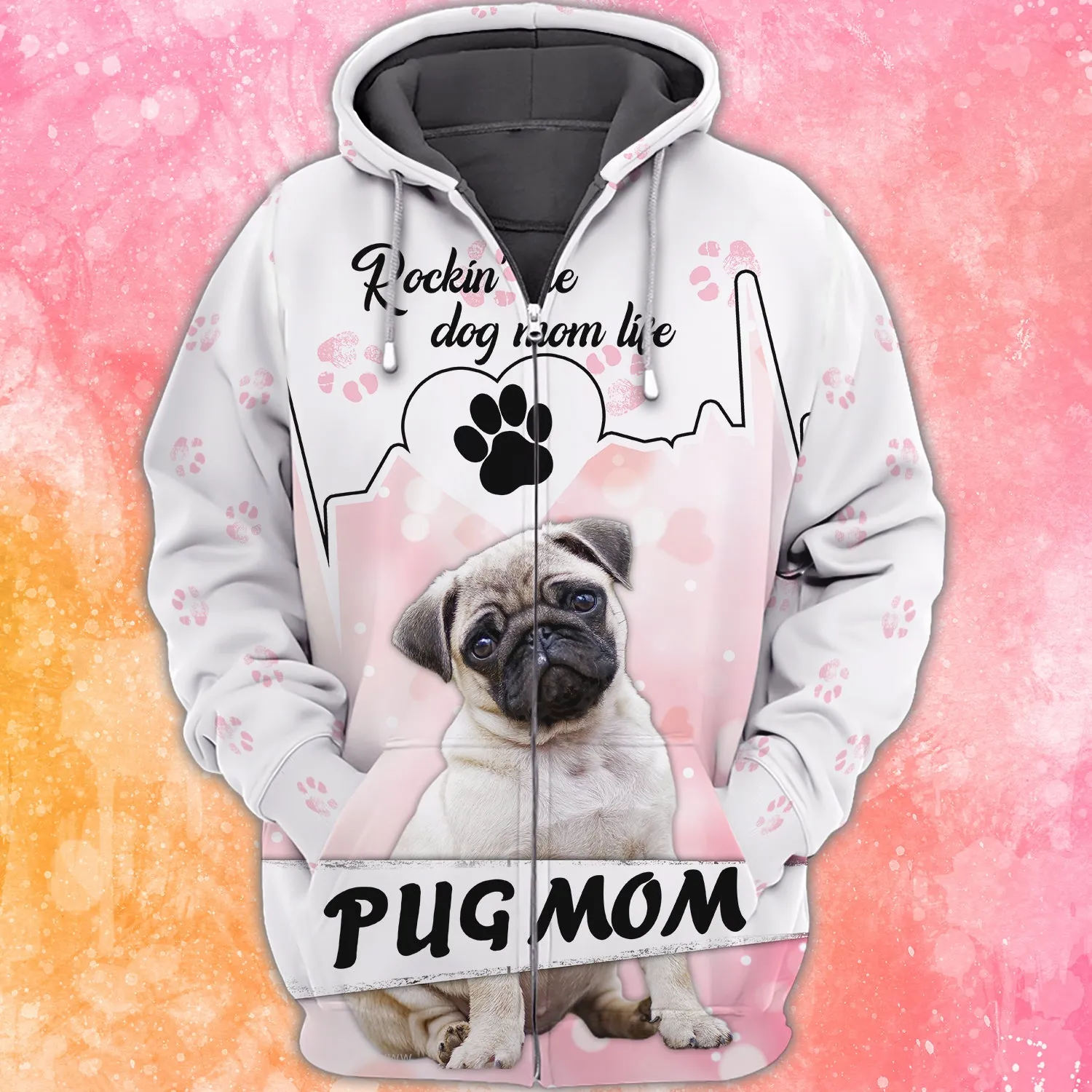 Pug Mom - 3D Full Print