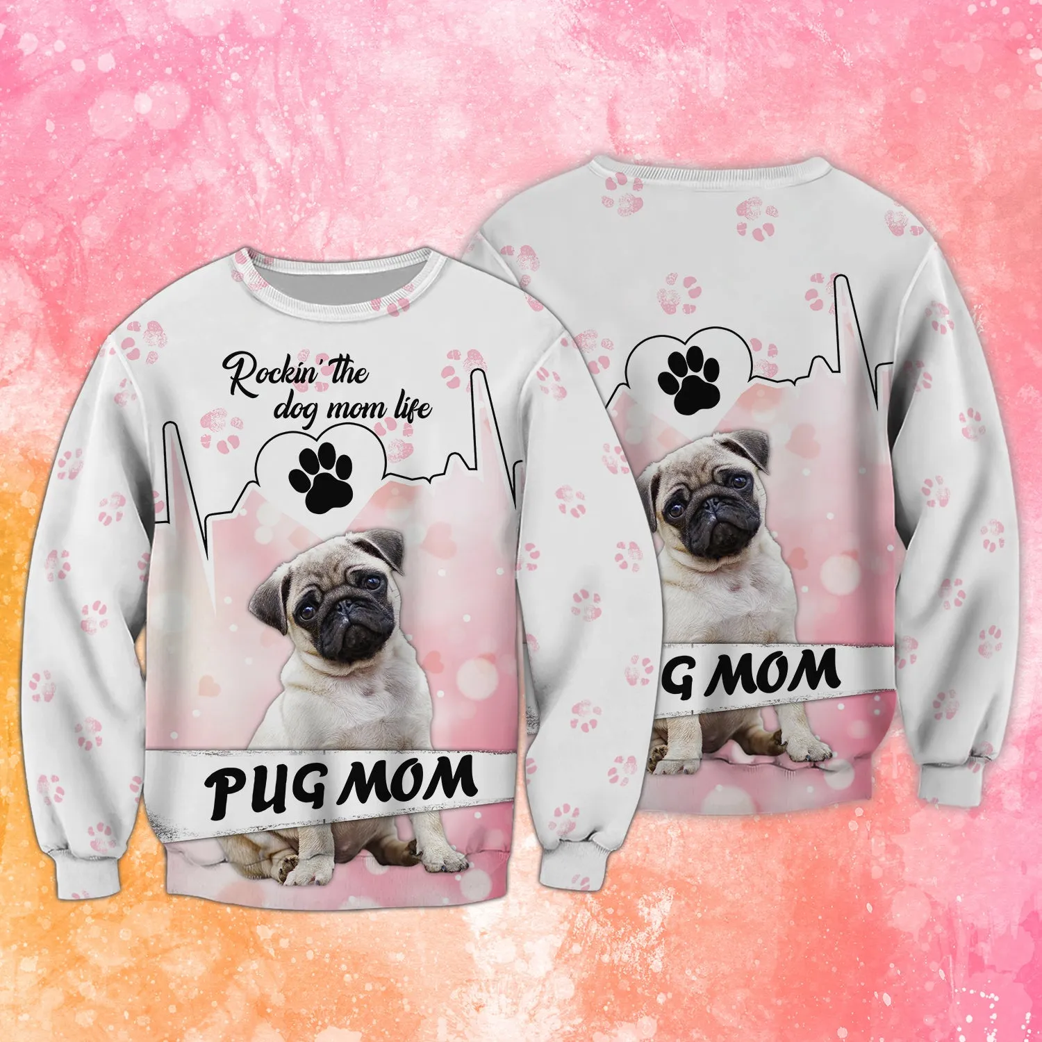 Pug Mom - 3D Full Print