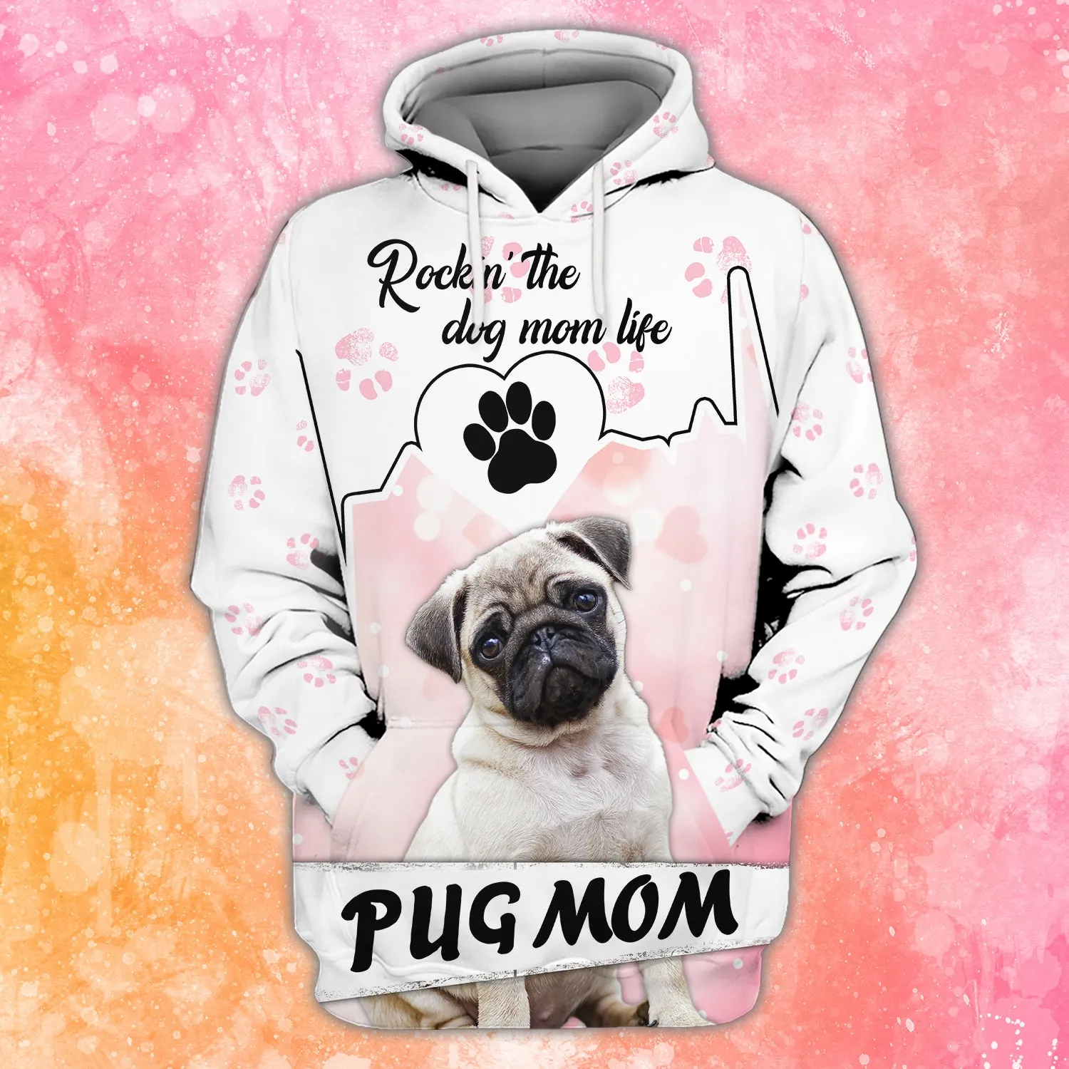 Pug Mom - 3D Full Print