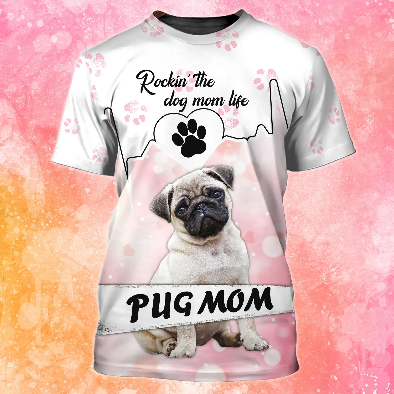Pug Mom - 3D Full Print