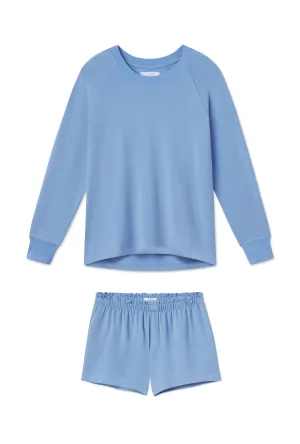 Relax Shorts Set in Baltic Blue