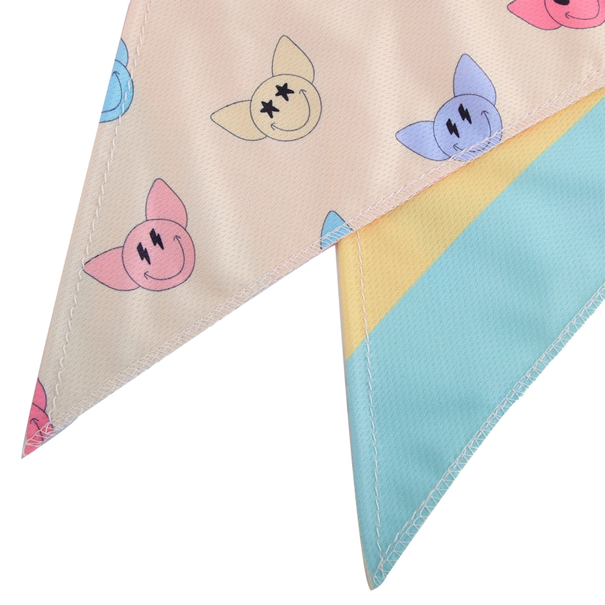 Reversible CoolCanine Bandana | Paws of Pride Collection | Happy Faces
