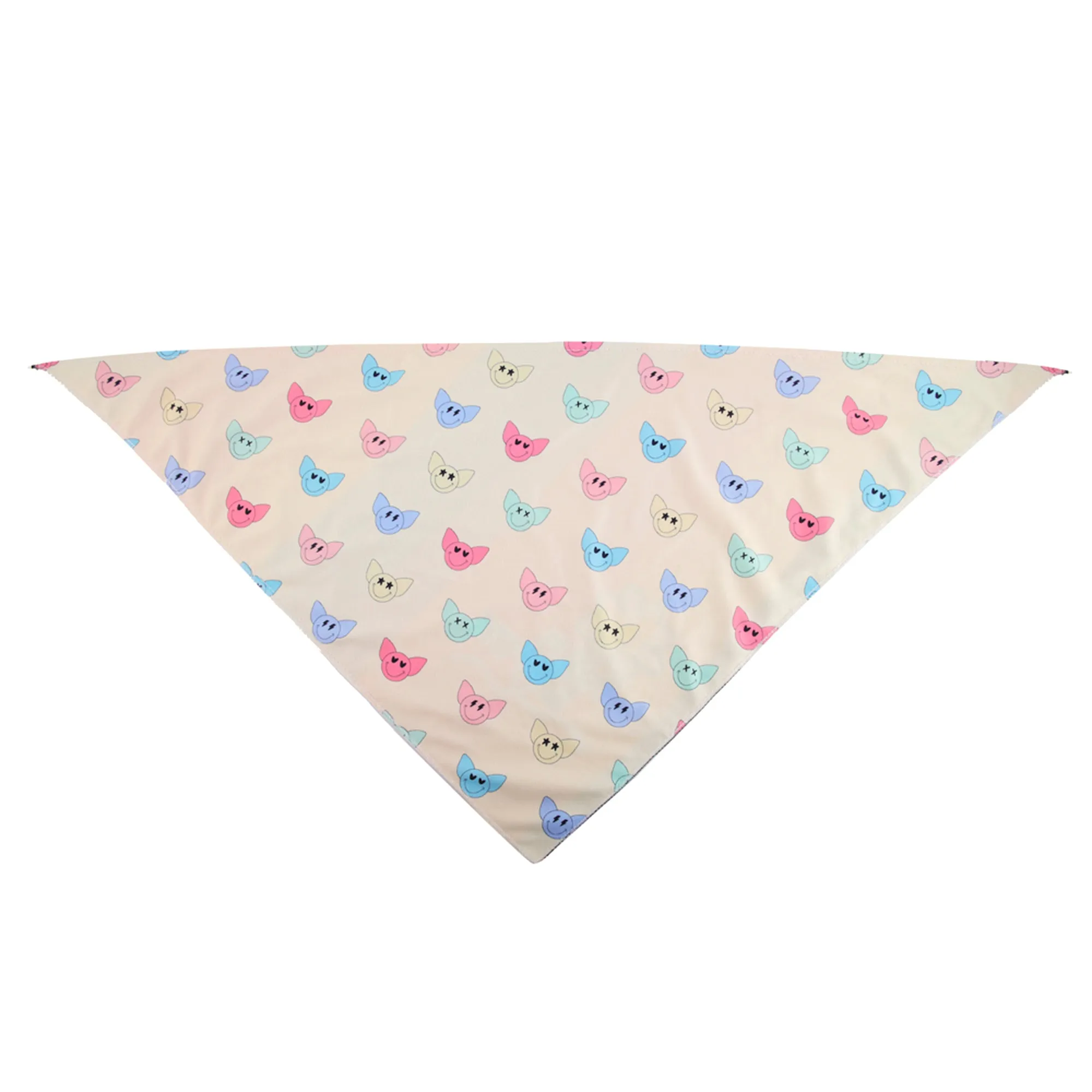 Reversible CoolCanine Bandana | Paws of Pride Collection | Happy Faces