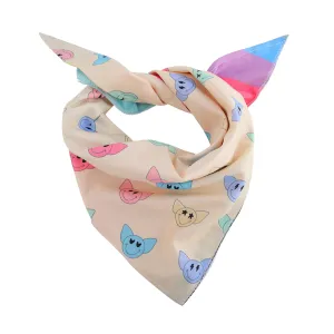 Reversible CoolCanine Bandana | Paws of Pride Collection | Happy Faces