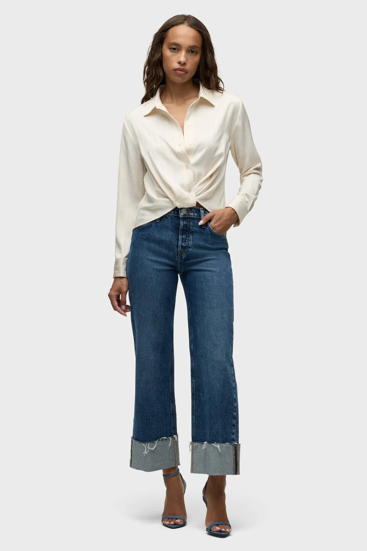 Rosie High-Rise Wide Leg w/ Cuff