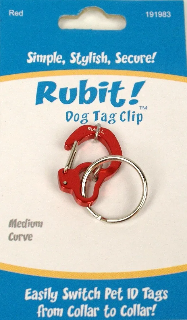 Rubit!™ Curve Dog Tag Clip