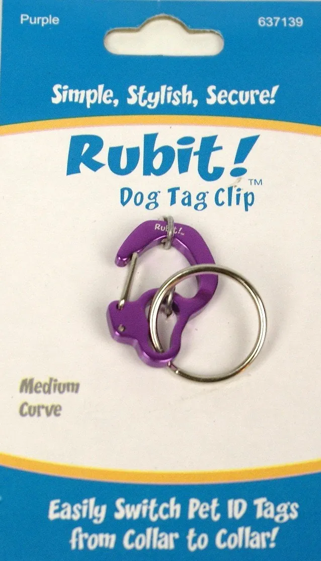 Rubit!™ Curve Dog Tag Clip