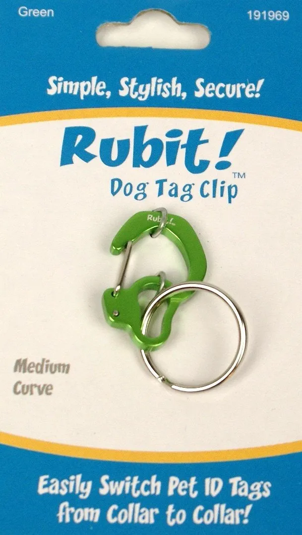 Rubit!™ Curve Dog Tag Clip
