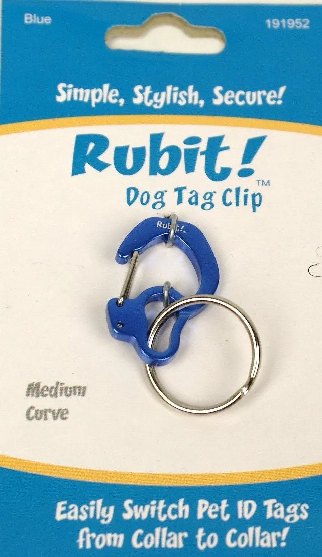 Rubit!™ Curve Dog Tag Clip
