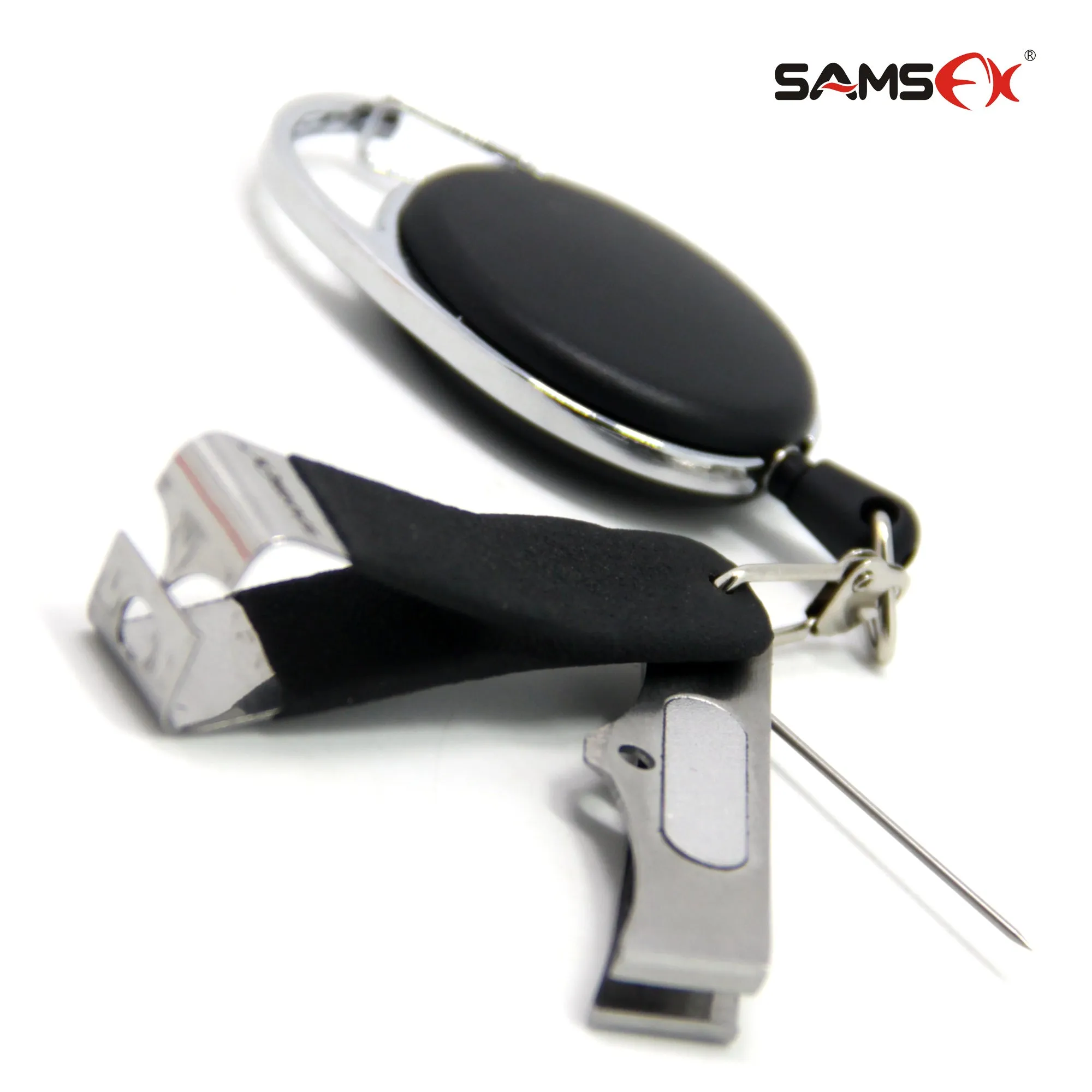 SAMSFX Jig Eye Cleaner Line Clipper and Hook Sharpener Kit Fly Fishing Tools