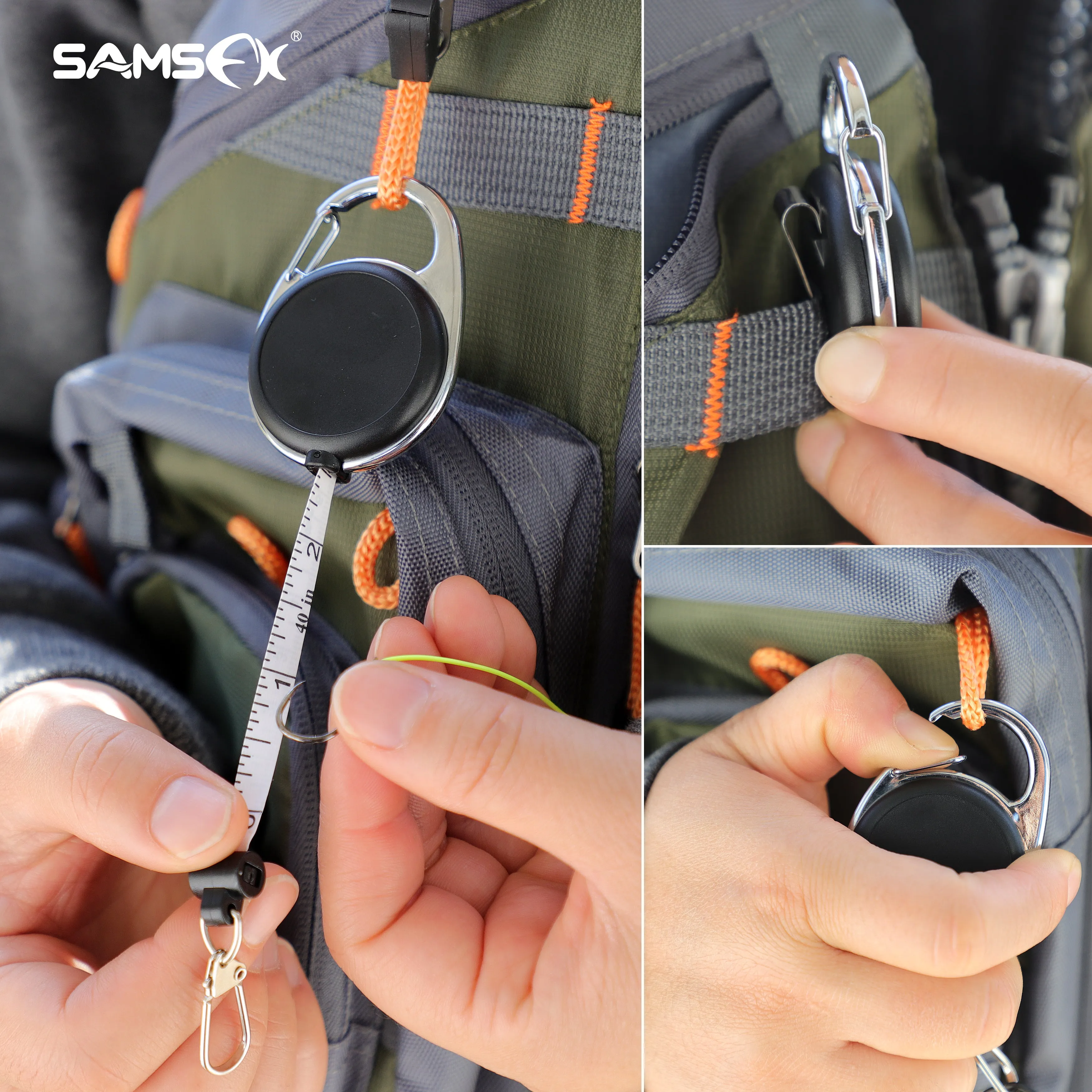 SAMSFX Quick Knot Tying Tool Fly Fishing Clippers Tie Fast Nail Knot Tyer Kit Drop Shipping