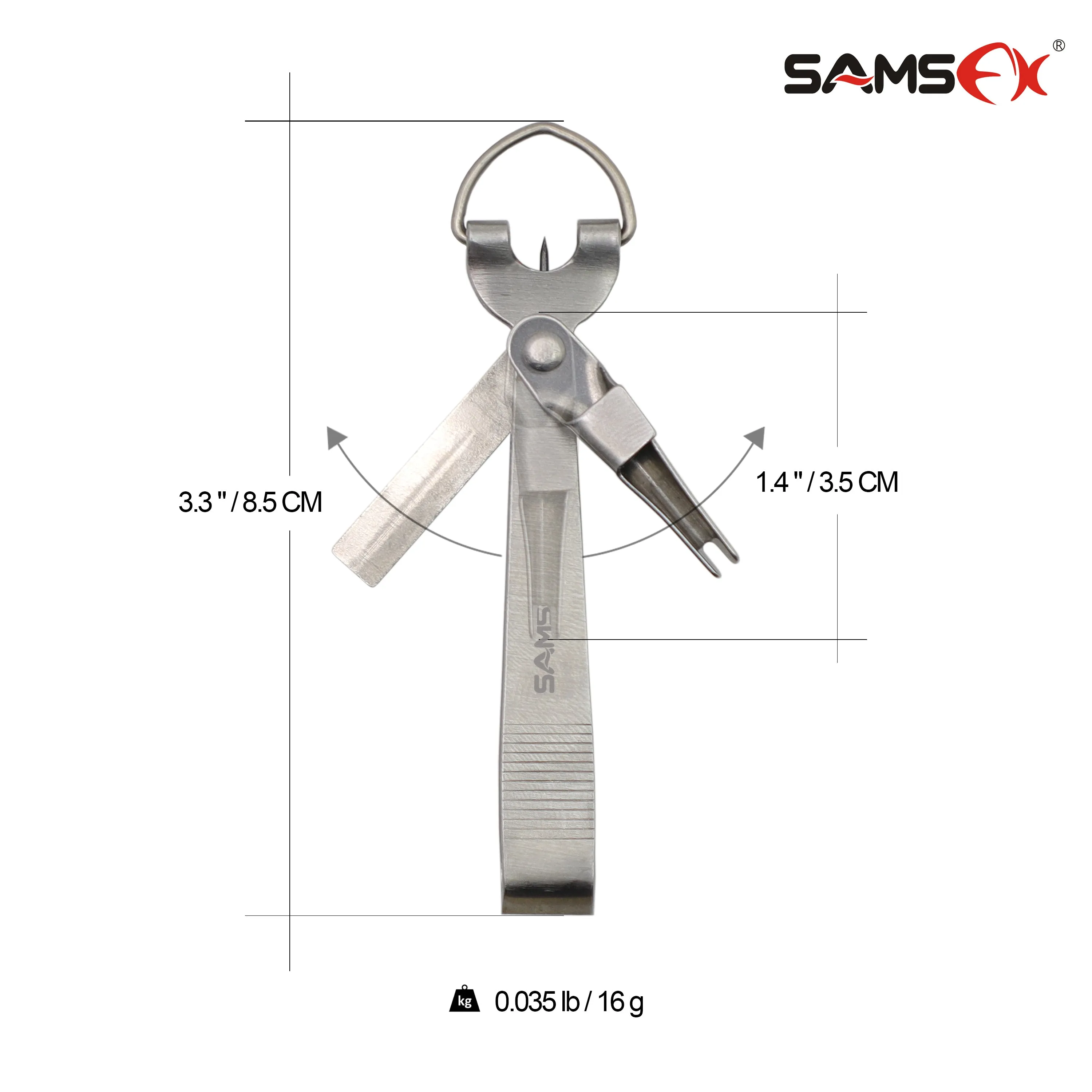 SAMSFX Quick Knot Tying Tool Fly Fishing Clippers Tie Fast Nail Knot Tyer Kit Drop Shipping
