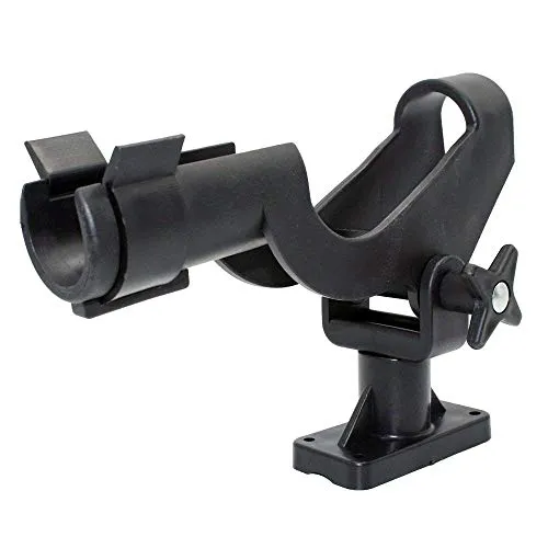 Shaddock Fishing Power Lock Rod Holder with 2 Side Mounts Adjustable Boat Fishing Rod Racks (1PC 05# Multi-Positional Mounting)