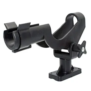 Shaddock Fishing Power Lock Rod Holder with 2 Side Mounts Adjustable Boat Fishing Rod Racks (1PC 05# Multi-Positional Mounting)