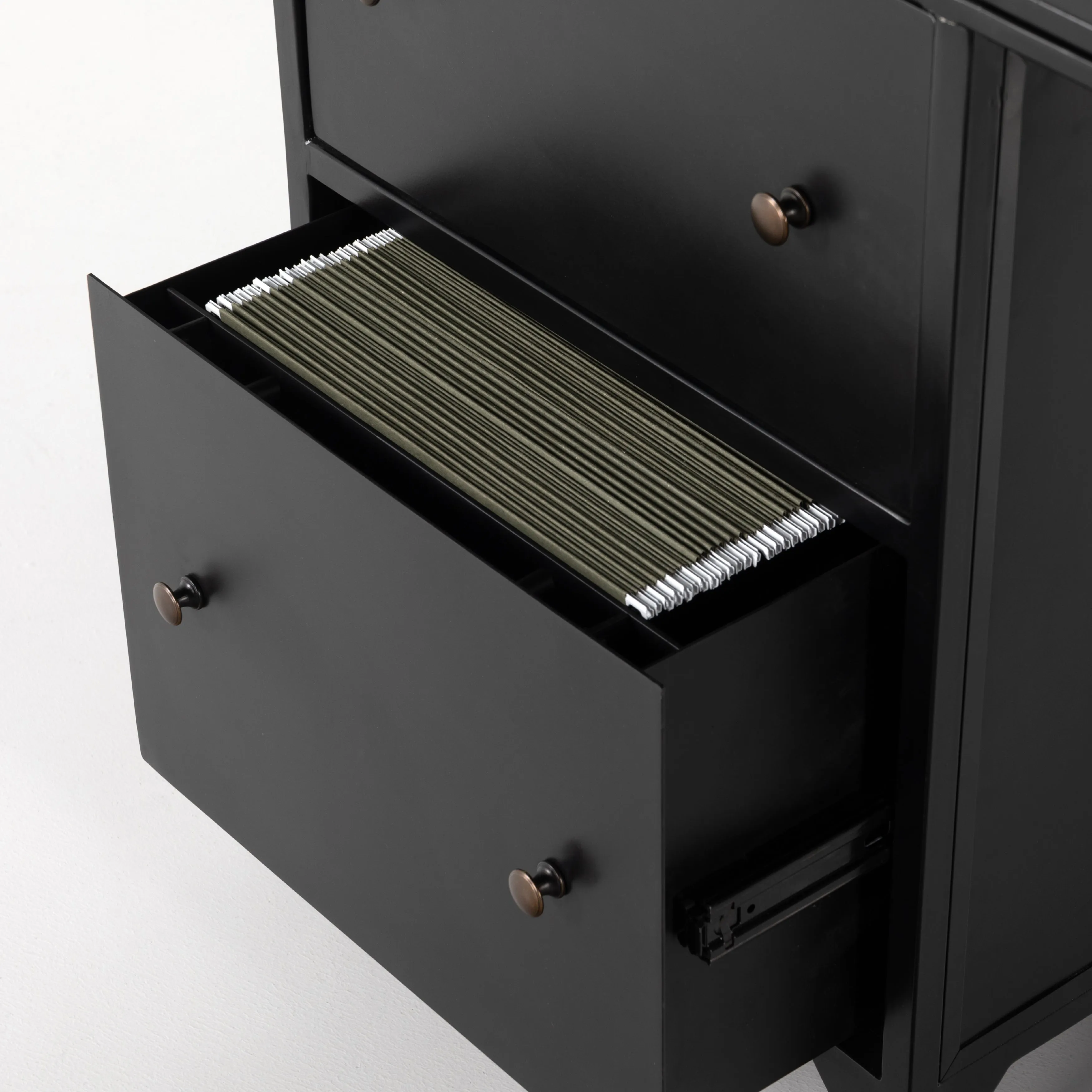 Shadow Box Executive Desk, Black