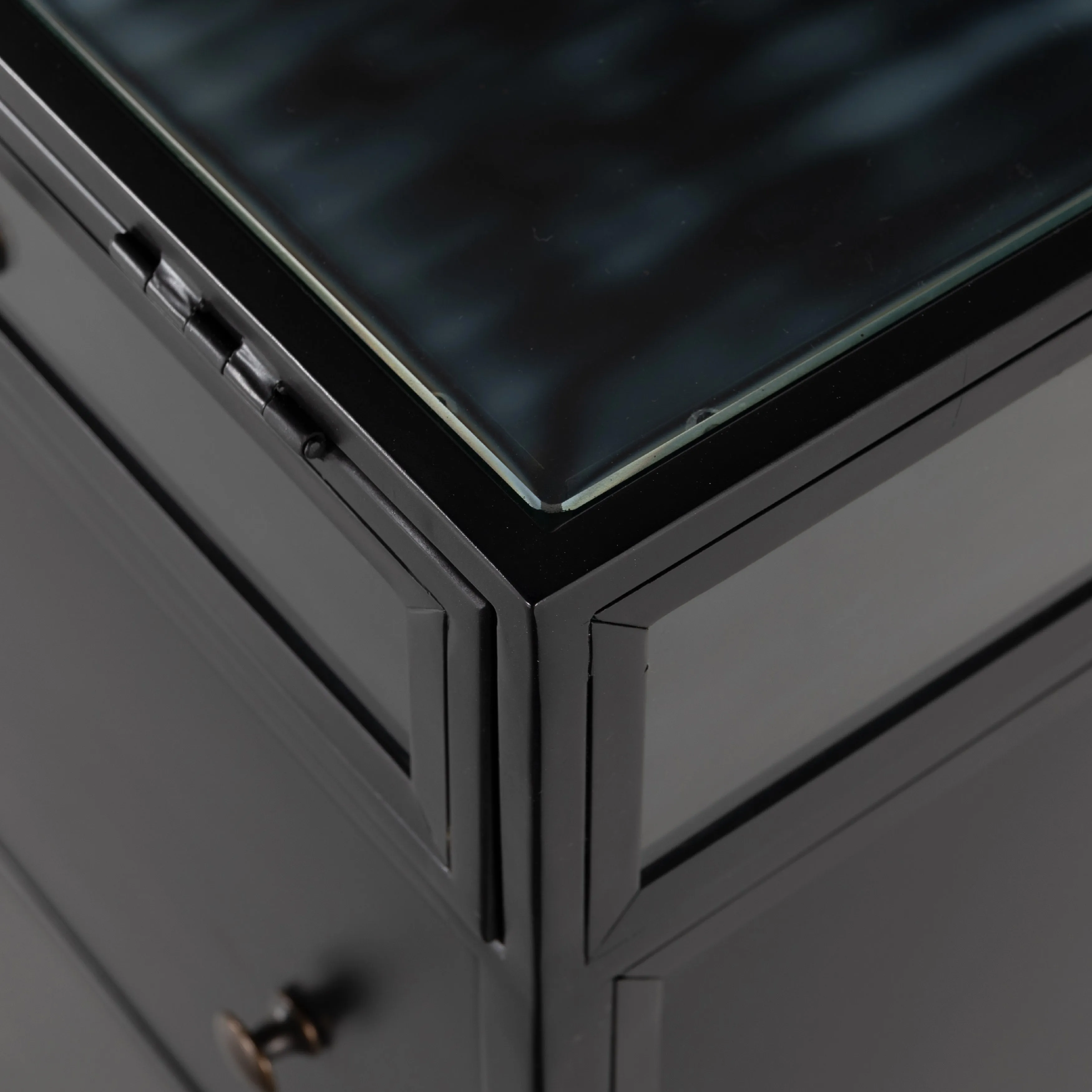 Shadow Box Executive Desk, Black