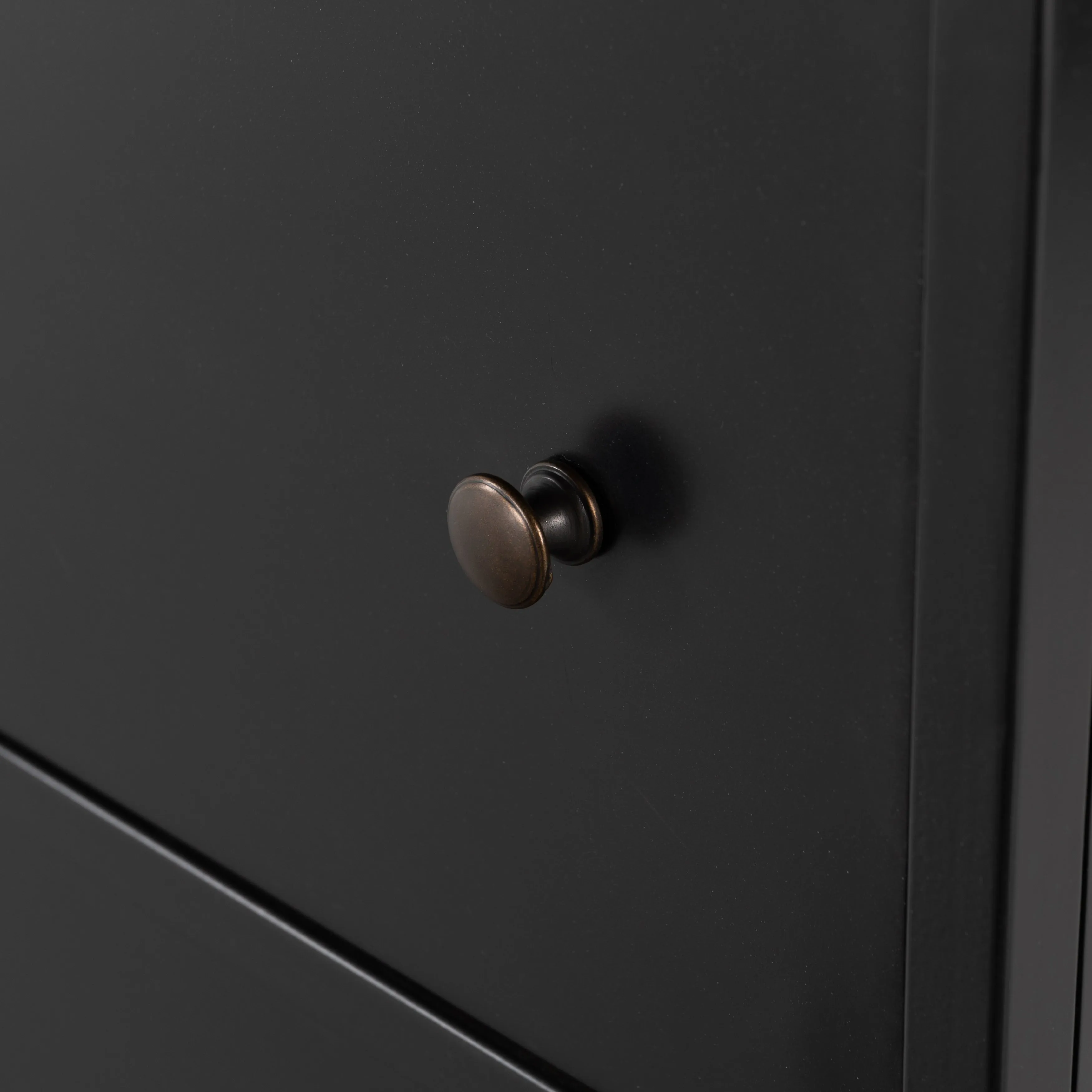 Shadow Box Executive Desk, Black