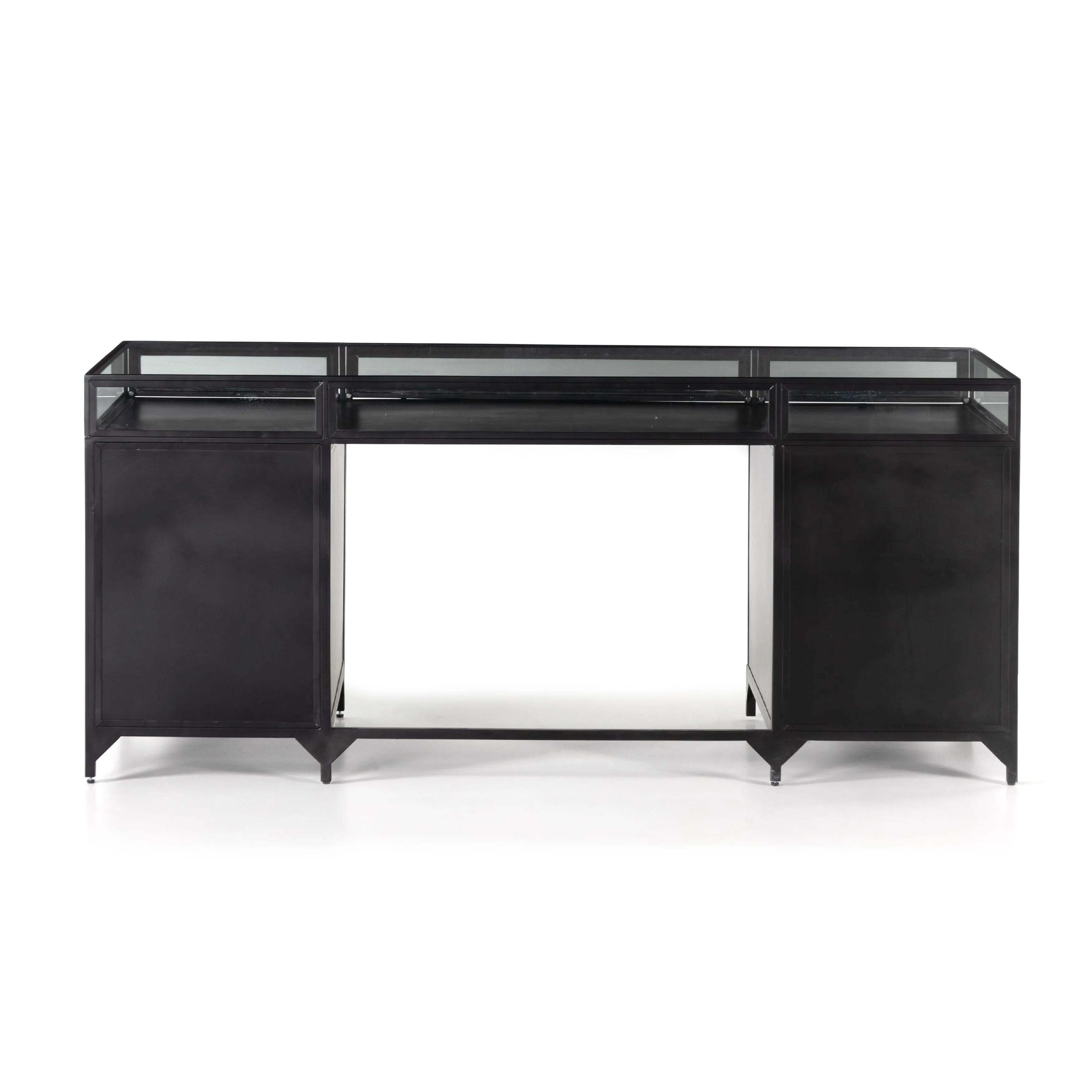 Shadow Box Executive Desk, Black