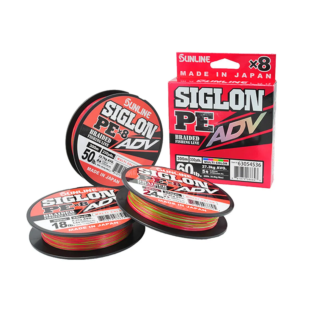 Siglon PE ADV x8 Multi Colour Braid