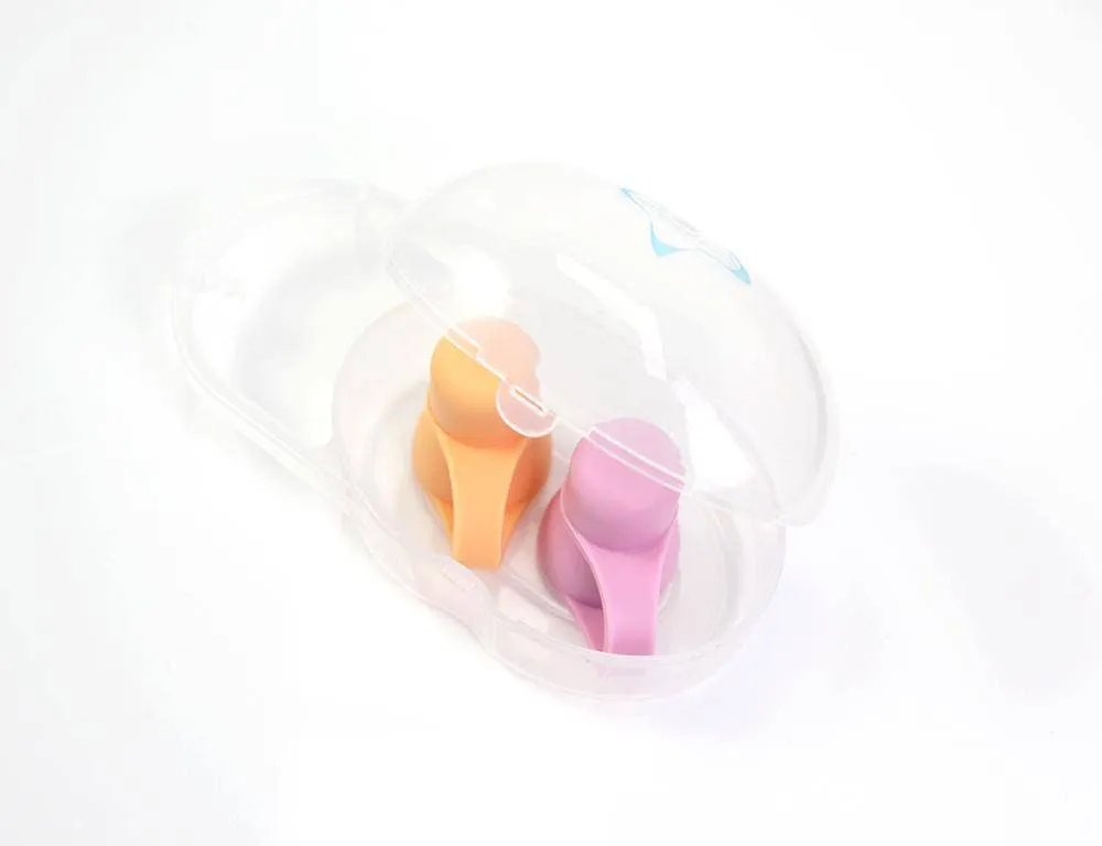 Silicone Food Pouch Soft Spouts 2PK - Peach/Blush