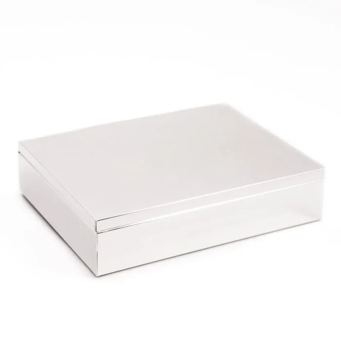 Silver Plated Hinged Box- Silver