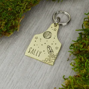 Space Race Pet ID Tag