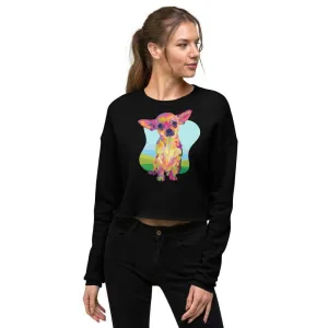 Tan Chihuahua Crop Sweatshirt