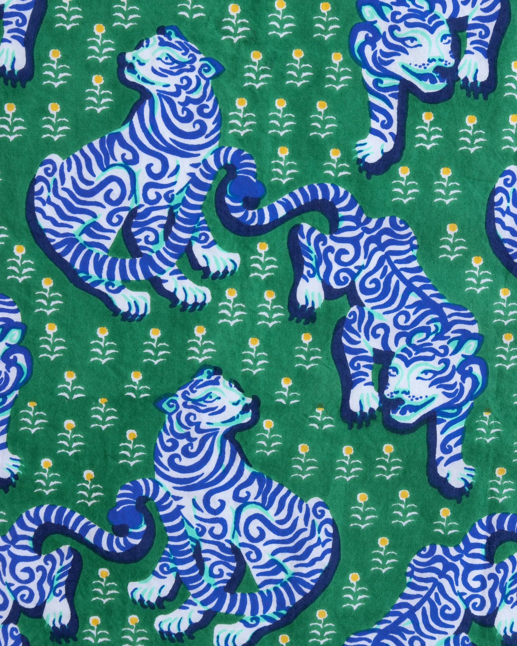Tiger Queen - Tall Long PJ Set - Jade