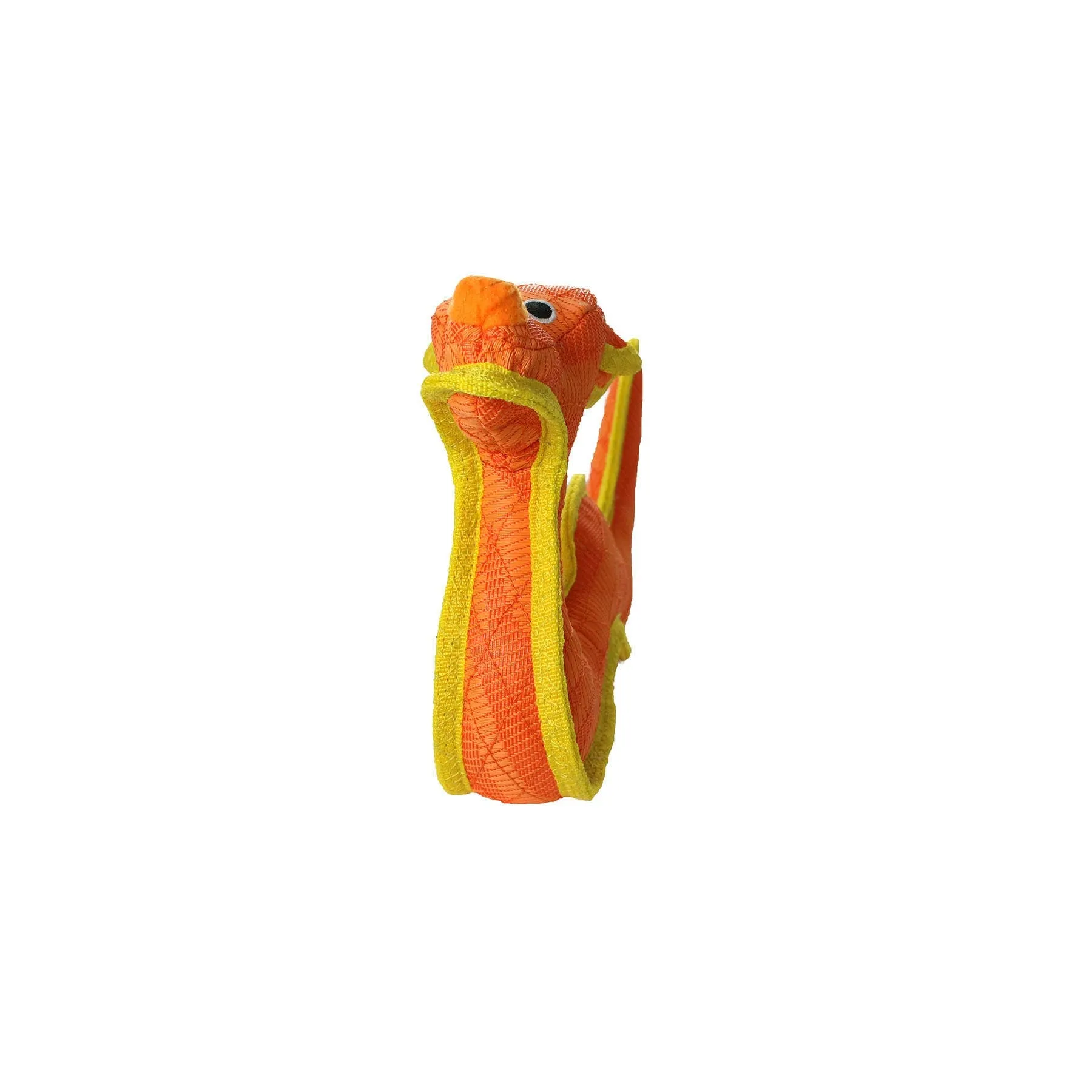 Tuffy Dog Toys - VIP Products - DuraForce Dragon Tiger - Orange, Durable, Squeaky Dog Toy