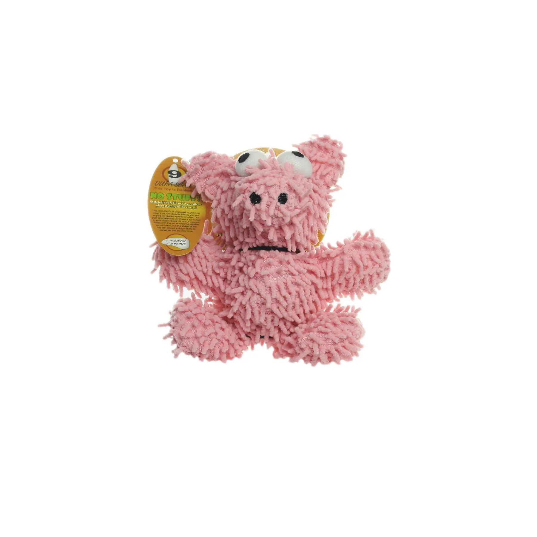 Tuffy Dog Toys - VIP Products - Mighty Jr Microfiber Ball Pig, Durable, Squeaky Dog Toy