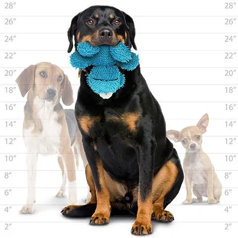 Tuffy Dog Toys - VIP Products - Mighty Microfiber Ball Med Monster, Durable, Squeaky Dog Toy