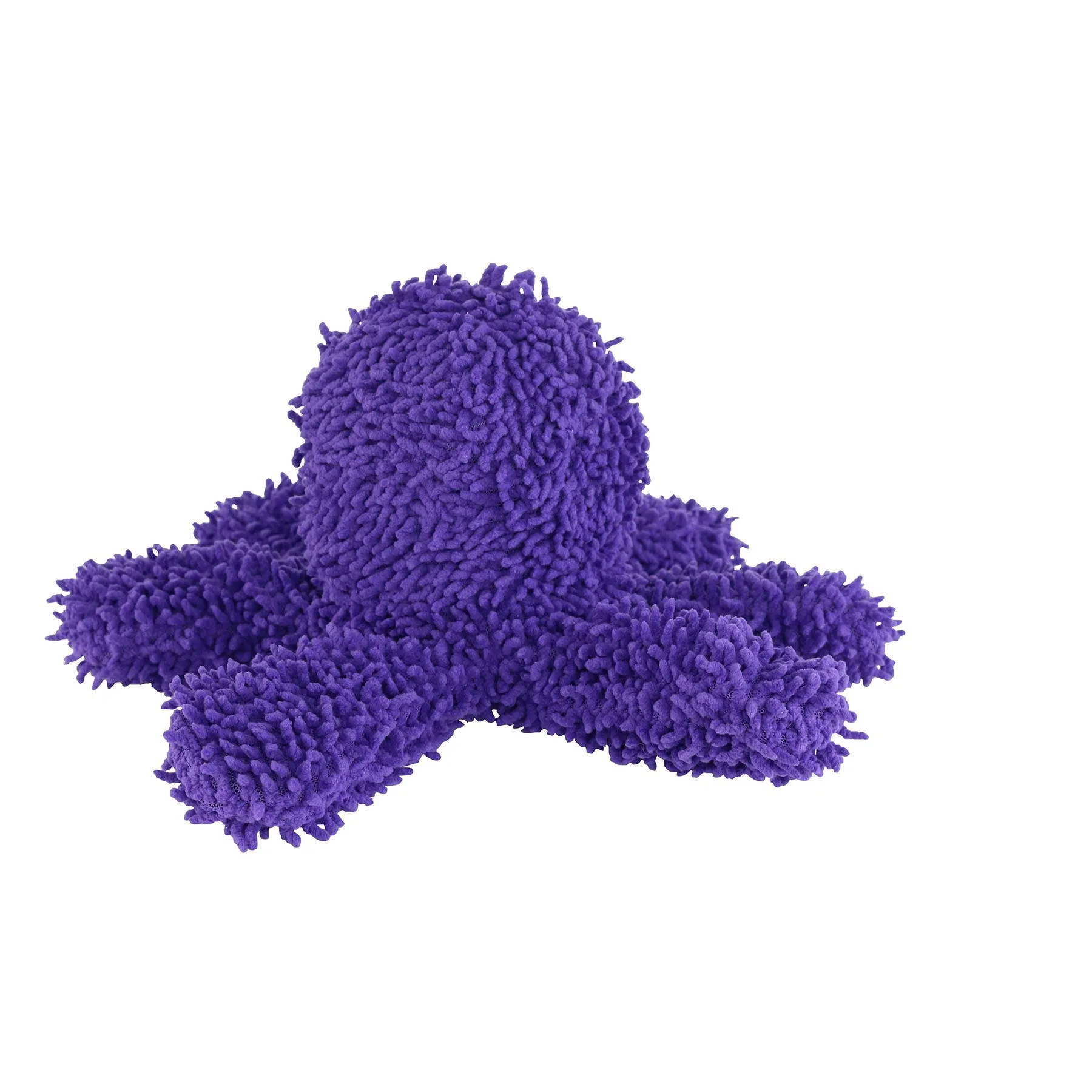Tuffy Dog Toys - VIP Products - Mighty Microfiber Ball Med Octopus Purple, Squeaky Dog Toy