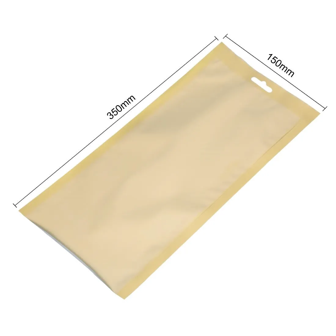 Vogue Gold Flat Vacuum Pouches 150x350mm (100 Pack)