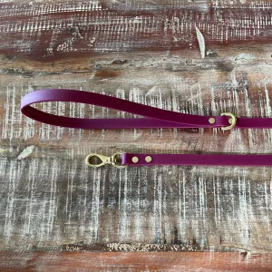 Waterproof Leash (Lightweight) : Wine   Brass