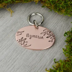 Winter Vines Pet ID Tag