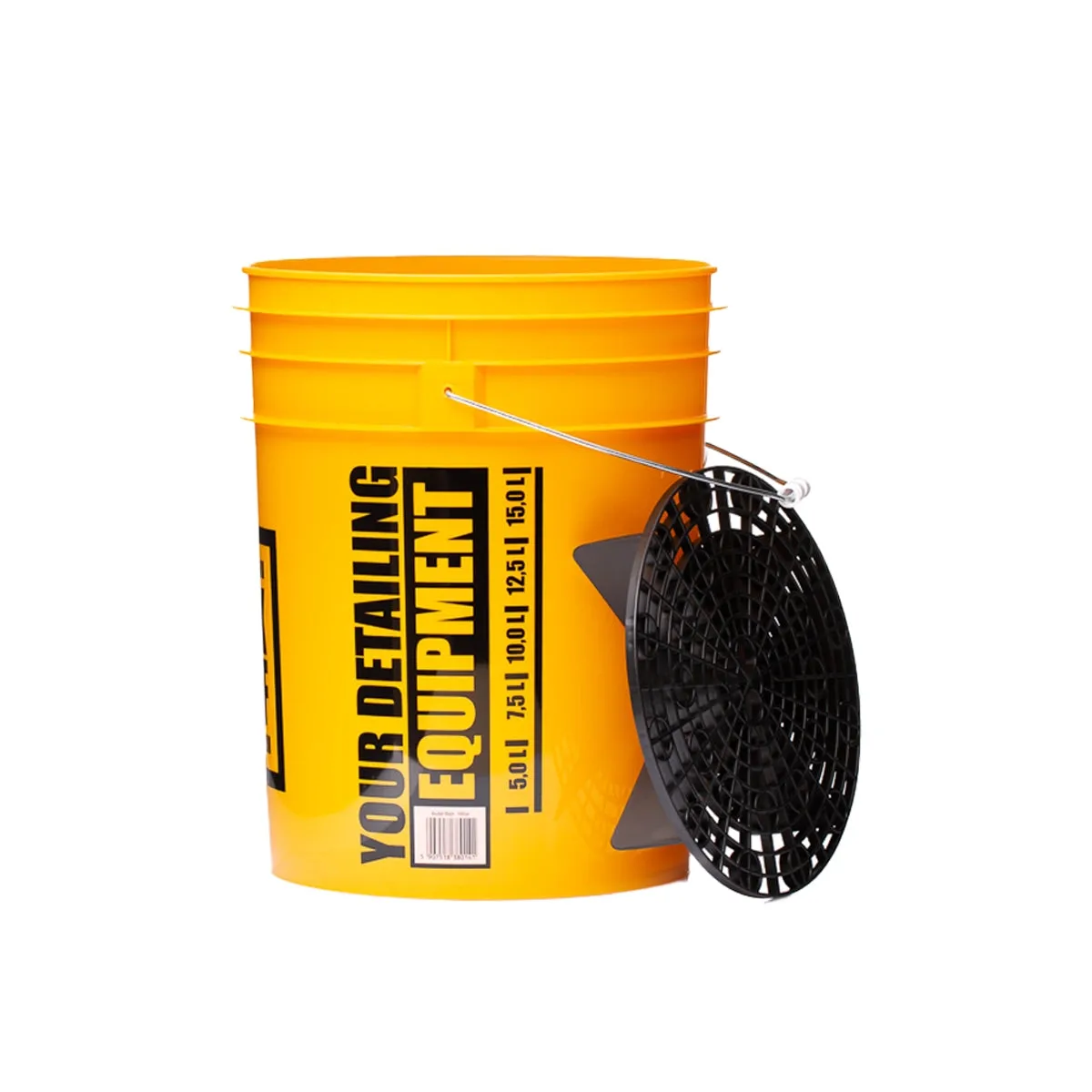 Work Stuff Bucket Yellow Wash  Separator Black