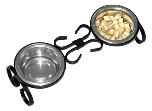Wrought Iron Elevated Dog Diner 4"