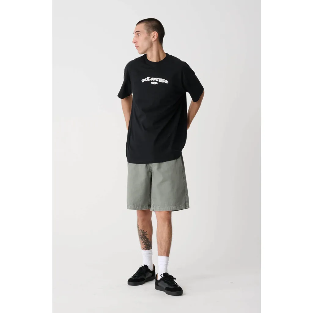 XLARGE PEACE MAN BULL DENIM SHORT - OLIVE GREY