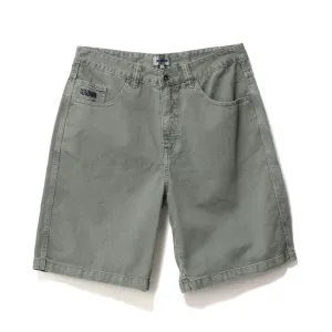 XLARGE PEACE MAN BULL DENIM SHORT - OLIVE GREY